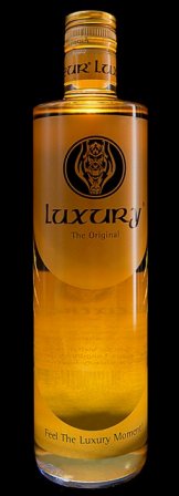 Luxury Liqueur - Kirsch-Mandel Edel- Likör Flasche gold